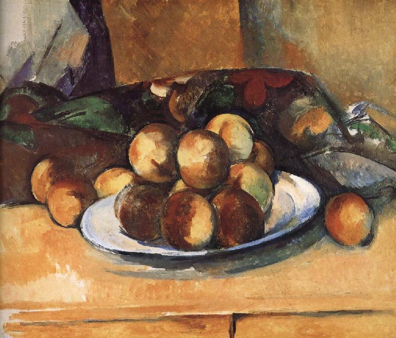 Paul Cezanne plate of peach